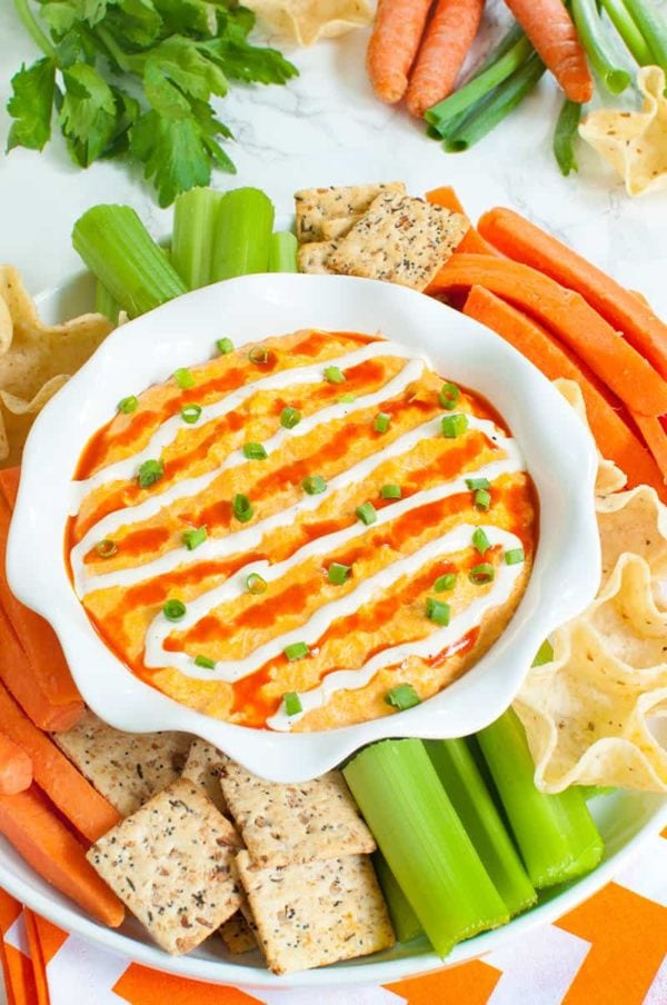 Slow Cooker Buffalo Chicken Dip with Real Chicken - Dip Recipe Creations