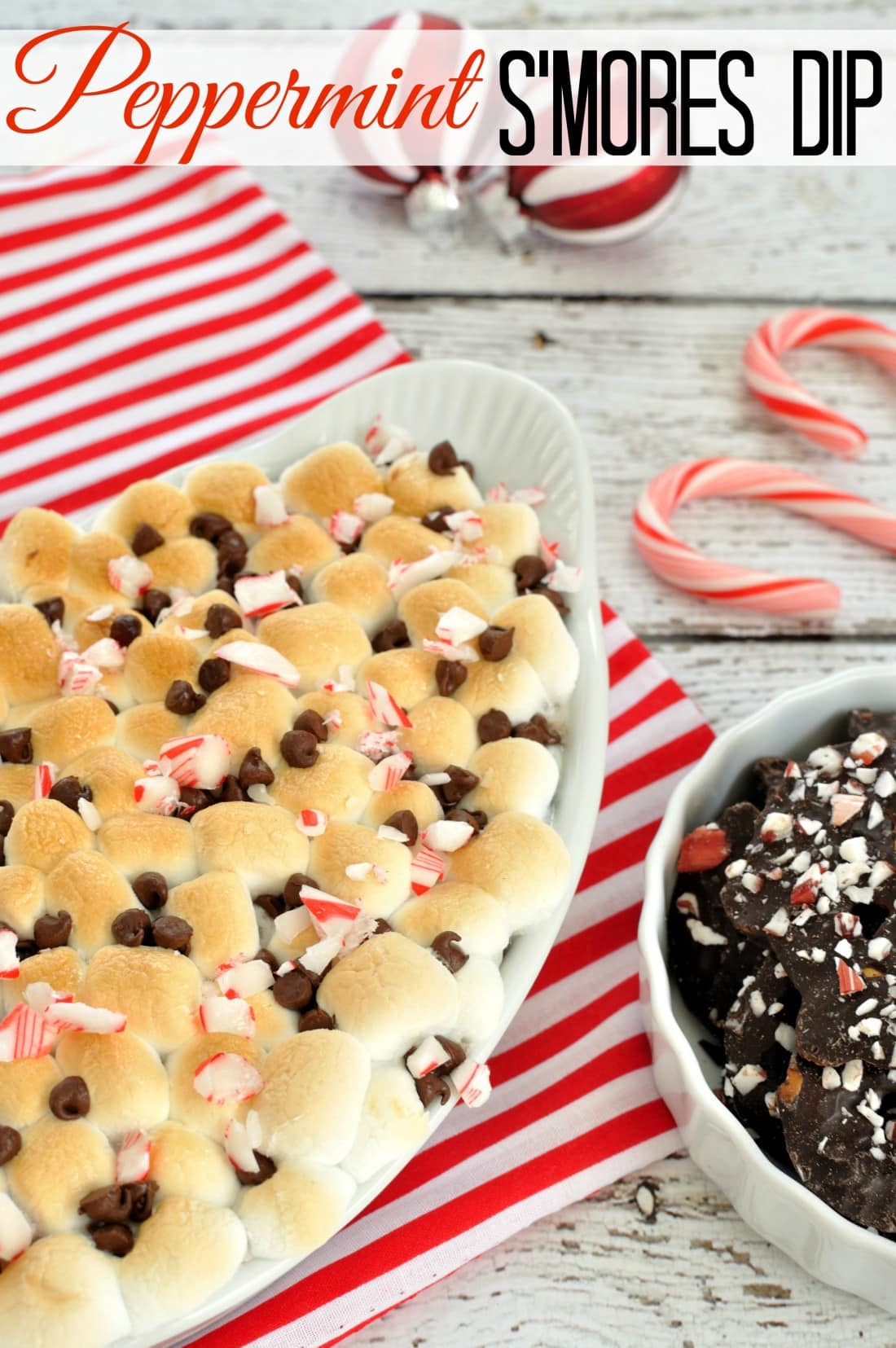 Peppermint S'mores Dip - Dip Recipe Creations