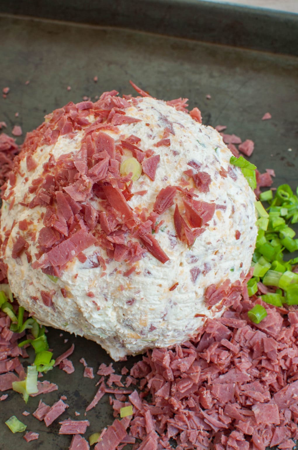 Dried Beef Cheese Ball - Easy Party Appetizer - Dip Recipe Creations