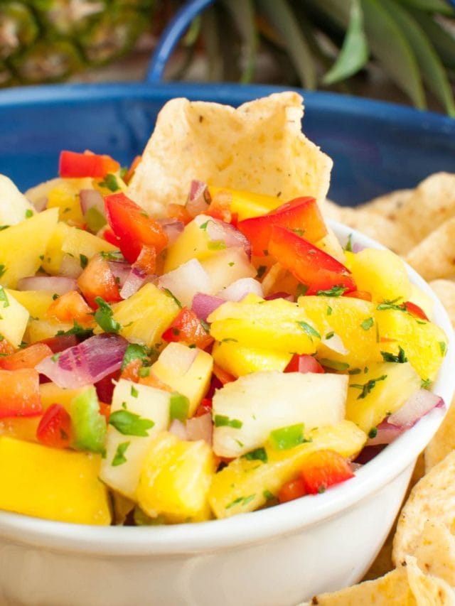 Pineapple Mango Salsa Story - Dip Recipe Creations